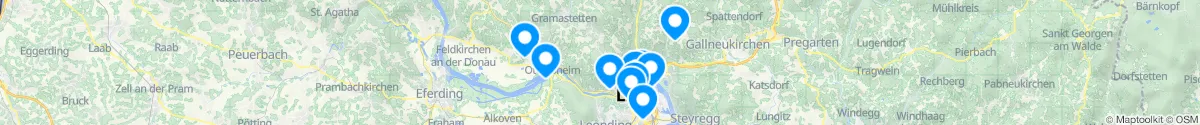 Map view for Pharmacies emergency services nearby Eidenberg (Urfahr-Umgebung, Oberösterreich)